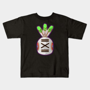 Native american hopi kachina art with feathers Kids T-Shirt